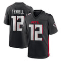 BIPIHUC A.Falcons #12 Avieon Terrell Player Black Home Game Stitched Jerseys