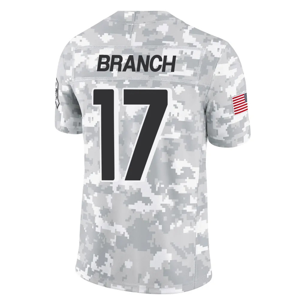 BIPIHUC A.Falcons #17 Zachariah Branch Player Arctic Camo Salute to Service Limited Stitched Jerseys