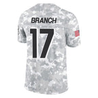 BIPIHUC A.Falcons #17 Zachariah Branch Player Arctic Camo Salute to Service Limited Stitched Jerseys