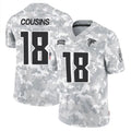 BIPIHUC A.Falcons #18 Kirk Cousins Player Arctic Camo Salute to Service Limited Stitched Jerseys