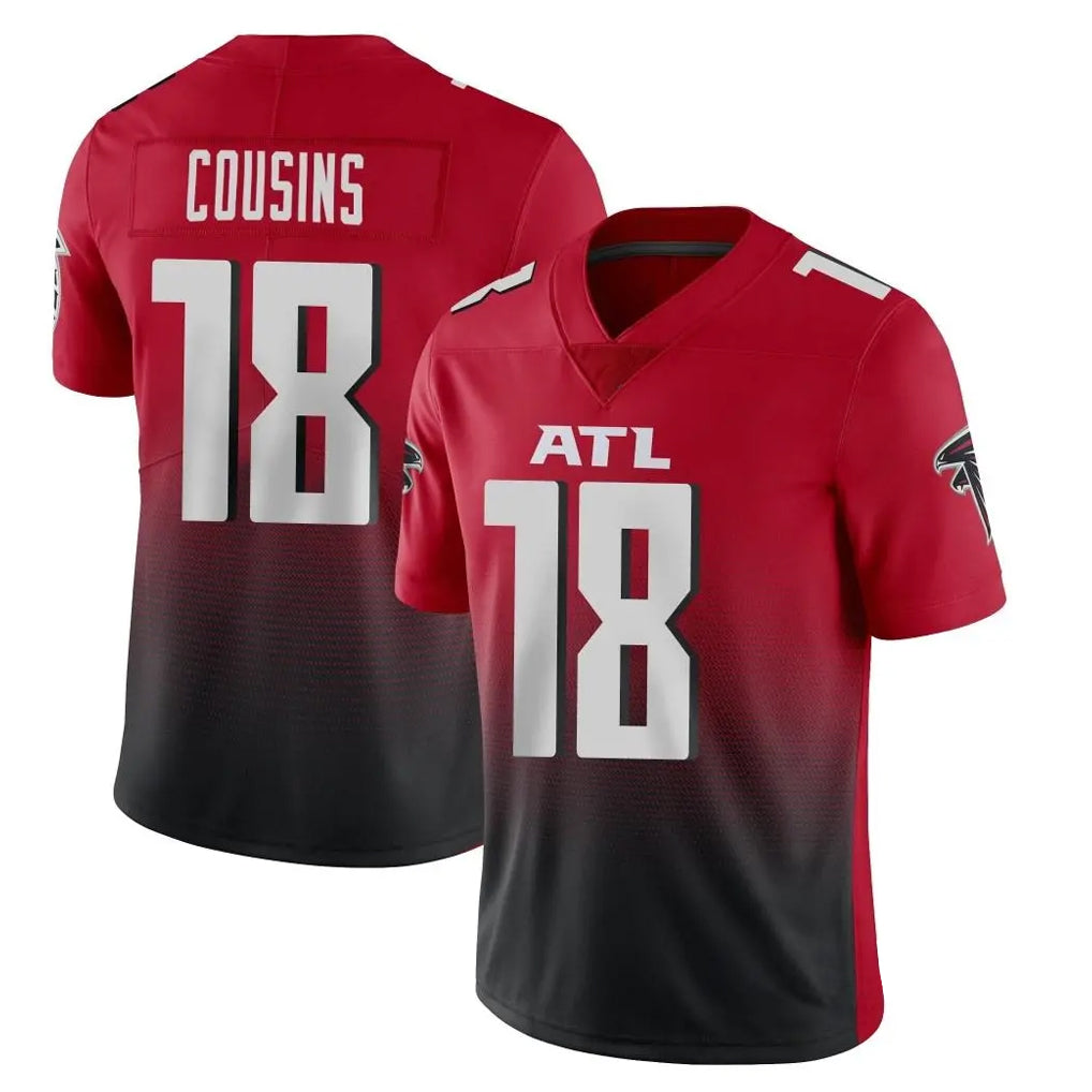BIPIHUC A.Falcons #18 Kirk Cousins Player Red Vapor Untouchable Limited Home Game Stitched Jerseys
