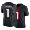 BIPIHUC A.Falcons #1 Tua Tagovailoa Player Black Vapor F.U.S.E. Limited Home Game Stitched Jerseys