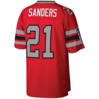 BIPIHUC A.Falcons #21 Deion Sanders Mitchell & Ness Red Legacy Replica Jersey