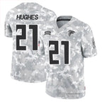 BIPIHUC A.Falcons #21 Mike Hughes Player Arctic Camo Salute to Service Limited Stitched Jerseys