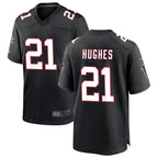 BIPIHUC A.Falcons #21 Mike Hughes Player Black Throwback Game Stitched Jerseys