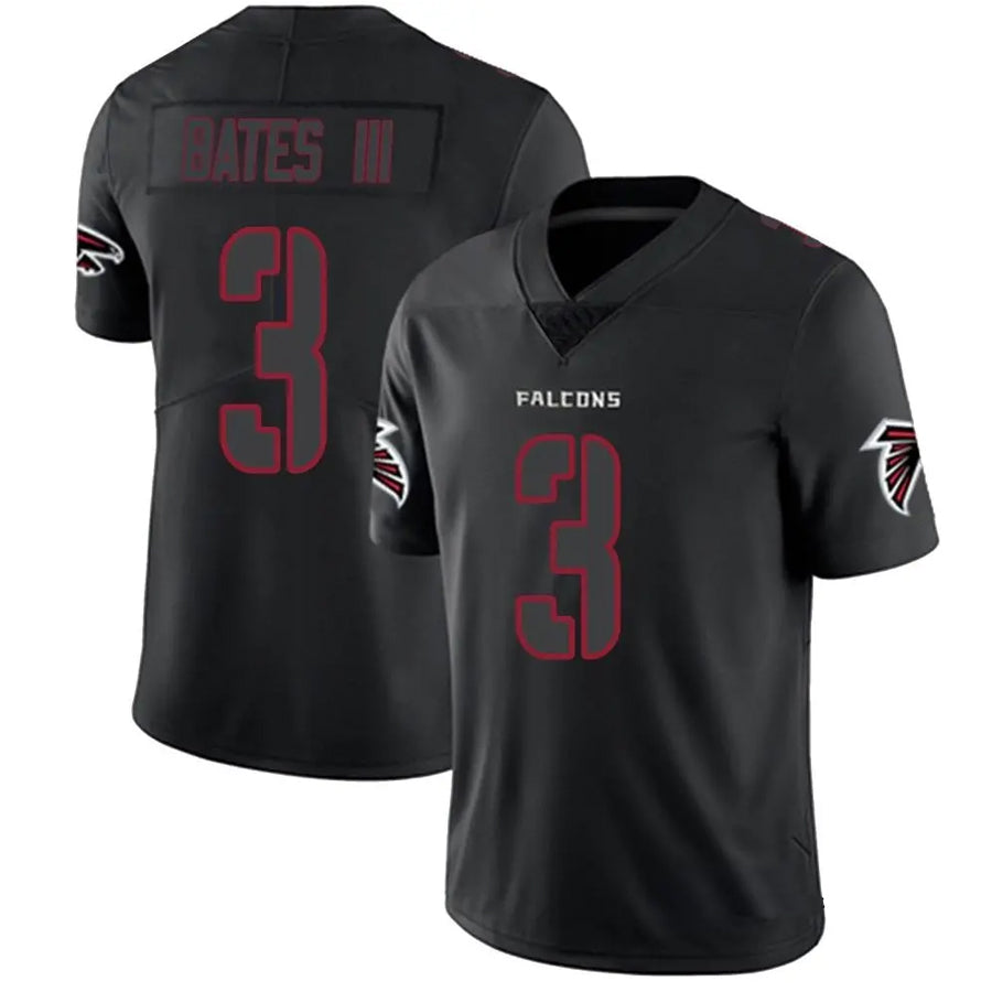 BIPIHUC A.Falcons #3 Jessie Bates III Player Black Impact Limited Stitched Jerseys