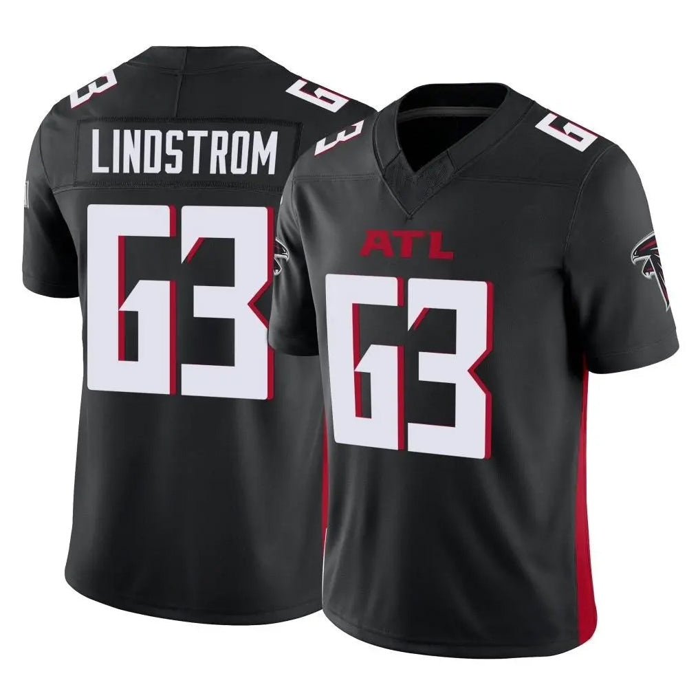 BIPIHUC A.Falcons #63 Chris Lindstrom Player Black Vapor F.U.S.E. Limited Stitched Jerseys