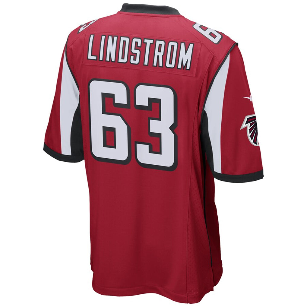 BIPIHUC A.Falcons #63 Chris Lindstrom Player Red Replica Game Stitched Jerseys