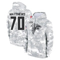 BIPIHUC A.Falcons #70 Jake Matthews Player Arctic Camo Salute to Service Limited Hoodie Stitched Jerseys