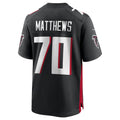 BIPIHUC A.Falcons #70 Jake Matthews Player Black Home Game Stitched Jerseys