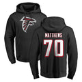 BIPIHUC A.Falcons #70 Jake Matthews Player Black Salute to Service Hoodies Stitched Jerseys