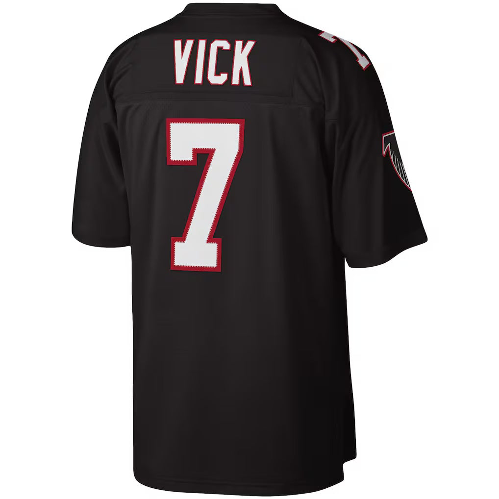 BIPIHUC A.Falcons #7 Michael Vick Mitchell & Ness Black Legacy Replica Stitched Jerseys
