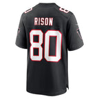 BIPIHUC A.Falcons #80 Andre Rison Player Black Throwback Limited Home Game Stitched Jerseys
