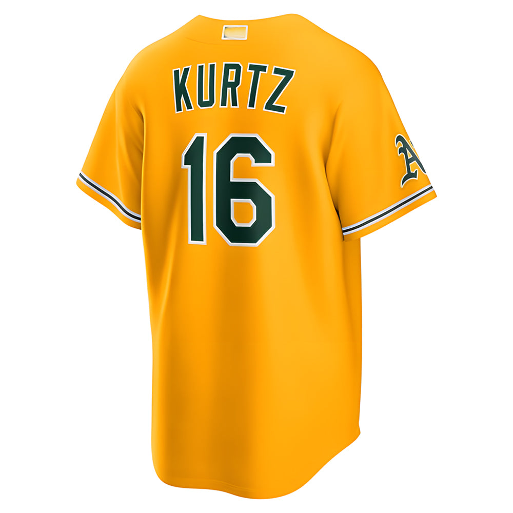 BIPIHUC Athletics #16 Nick Kurtz Player Gold Alternate Stadium Stitched Jerseys
