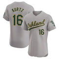 BIPIHUC Athletics #16 Nick Kurtz Player Gray Elite Road Stitched Jerseys