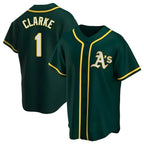 BIPIHUC Athletics #1 Denzel Clarke player Green Replica Alternate Stitched Jersey