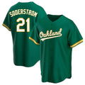 BIPIHUC Athletics #21 Tyler Soderstrom Player Green Replica Kelly Alternate Stitched Jersey