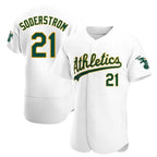 BIPIHUC Athletics #21 Tyler Soderstrom Player White Authentic Home Stitched Jersey