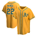 BIPIHUC Athletics #22 Jeff McNeil player Gold Replica Alternate Stitched Jersey