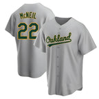 BIPIHUC Athletics #22 Jeff McNeil player Gray Replica Road Stitched Jersey