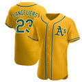 BIPIHUC Athletics #23 Shea Langeliers Player Gold Authentic Alternate Stitched Jerseys