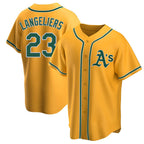 BIPIHUC Athletics #23 Shea Langeliers Player Gold Replica Alternate Stitched Jersey