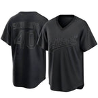 BIPIHUC Athletics #40 Luis Severino player Black Replica Pitch Fashion Stitched Jersey