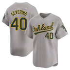 BIPIHUC Athletics #40 Luis Severino player Gray Limited Away Stitched Jersey