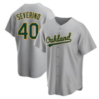 BIPIHUC Athletics #40 Luis Severino player Gray Replica Road Stitched Jersey