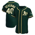 BIPIHUC Athletics #40 Luis Severino player Green Authentic Alternate Stitched Jersey