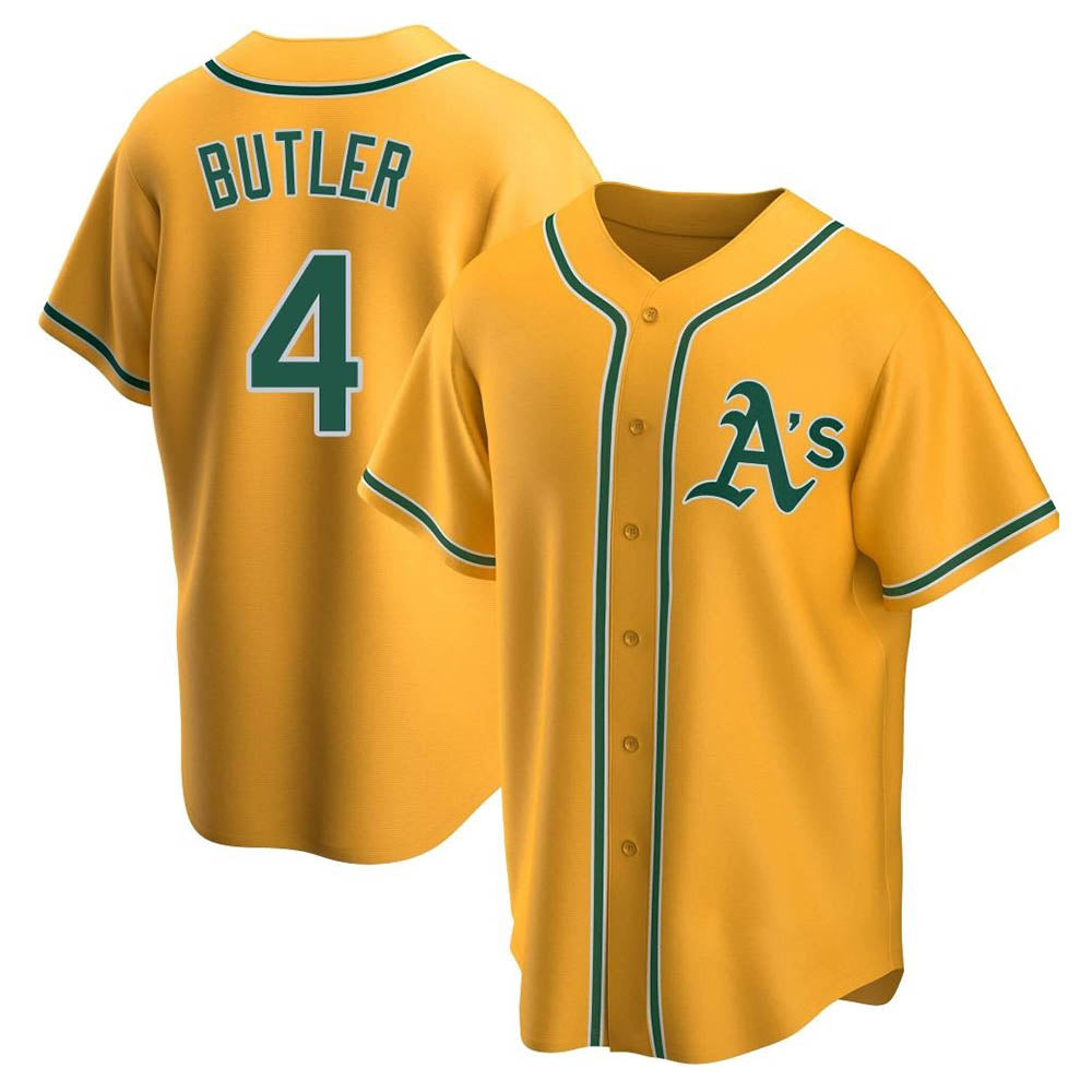 BIPIHUC Athletics #4 Lawrence Butler player Gold Replica Alternate Stitched Jersey