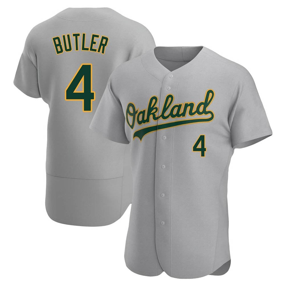 BIPIHUC Athletics #4 Lawrence Butler player Gray Authentic Road Stitched Jersey