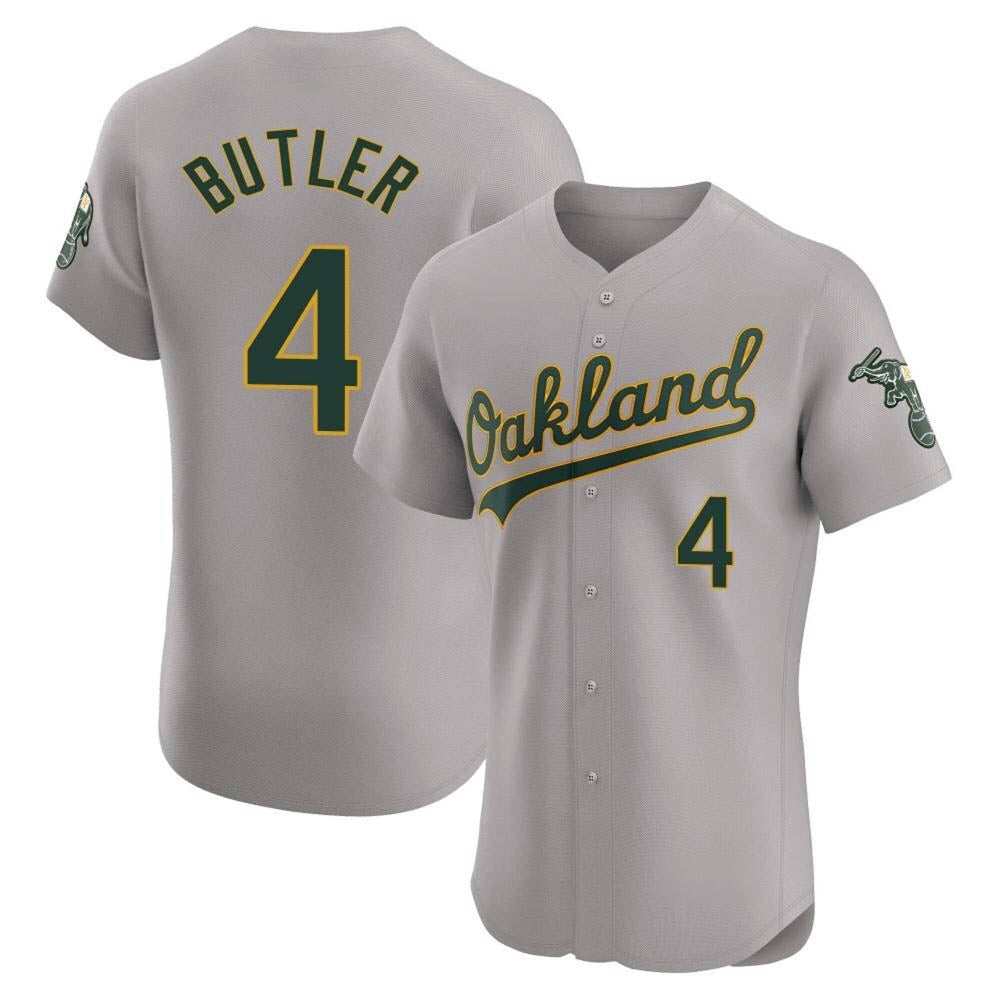 BIPIHUC Athletics #4 Lawrence Butler player Gray Elite Road Stitched Jersey