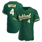 BIPIHUC Athletics #4 Lawrence Butler player Green Authentic Kelly Alternate Stitched Jersey