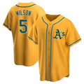 BIPIHUC Athletics #5 Jacob Wilson Gold Replica Alternate Stitched Jersey