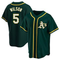 BIPIHUC Athletics #5 Jacob Wilson Green Replica Alternate Stitched Jersey
