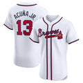 BIPIHUC A.Braves #13 Ronald Acuna Jr. Home Elite Jersey - White Personalized Jerseys