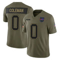 BIPIHUC B.Bills #0 Keon Coleman Player Olive Salute To Service Limited Game Stitched Jerseys