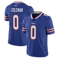 BIPIHUC B.Bills #0 Keon Coleman Player Royal Vapor Untouchable Limited Stitched Jerseys