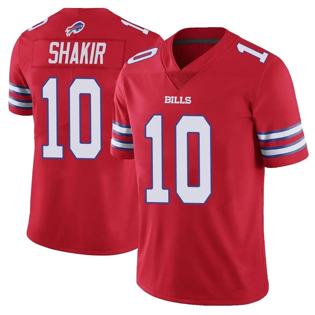 BIPIHUC B.Bills #10 Khalil Shakir Player Red Vapor Untouchable Limited Home Game Stitched Jerseys