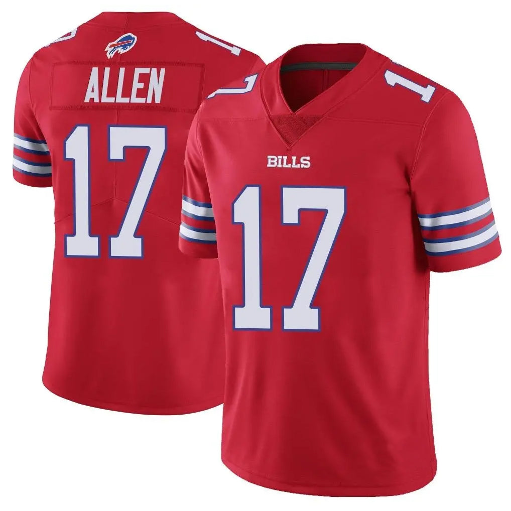 BIPIHUC B.Bills #17 Josh Allen Player Red Vapor Untouchable Limited Home Game Stitched Jerseys