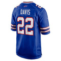 BIPIHUC B.Bills #22 Ray Davis Player Royal Home Game Stitched Jerseys