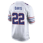 BIPIHUC B.Bills #22 Ray Davis Player White Alternate Limited Home Game Stitched Jerseys