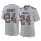 BIPIHUC B.Bills #24 Cole Bishop Player Gray Fashion Home Game Stitched Jerseys