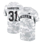 BIPIHUC B.Bills #31 Maxwell Hairston Player Arctic Camo Salute to Service T-Shirt Hoodies Stitched Jerseys
