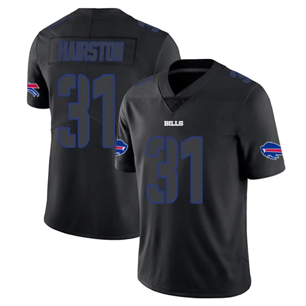 BIPIHUC B.Bills #31 Maxwell Hairston Player Black Impact Limited Home Game Stitched Jerseys