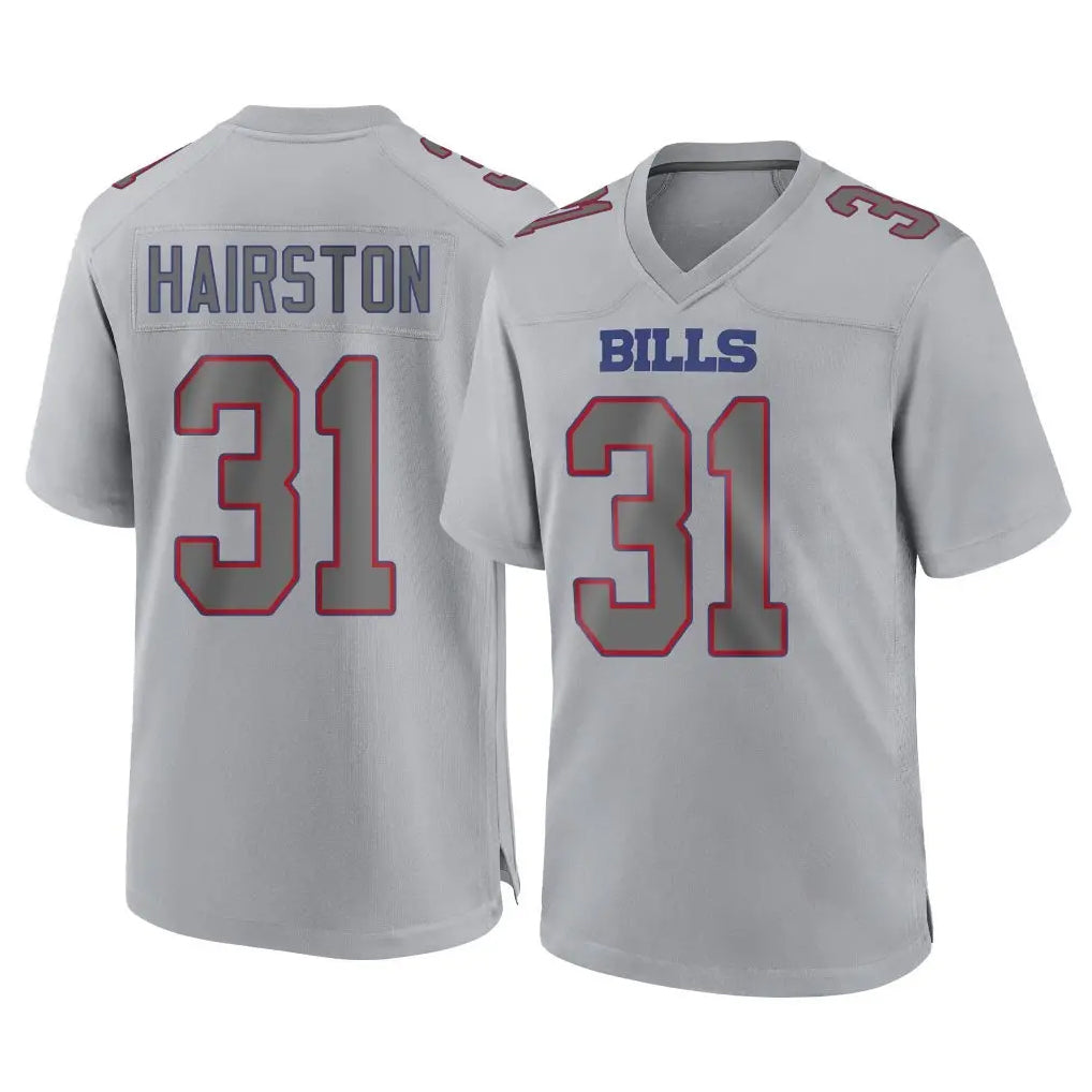 BIPIHUC B.Bills #31 Maxwell Hairston Player Gray Fashion Home Game Stitched Jerseys