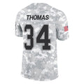 BIPIHUC B.Bills #34 Thurman Thomas Player Arctic Camo Salute to Service Limited Stitched Jerseys
