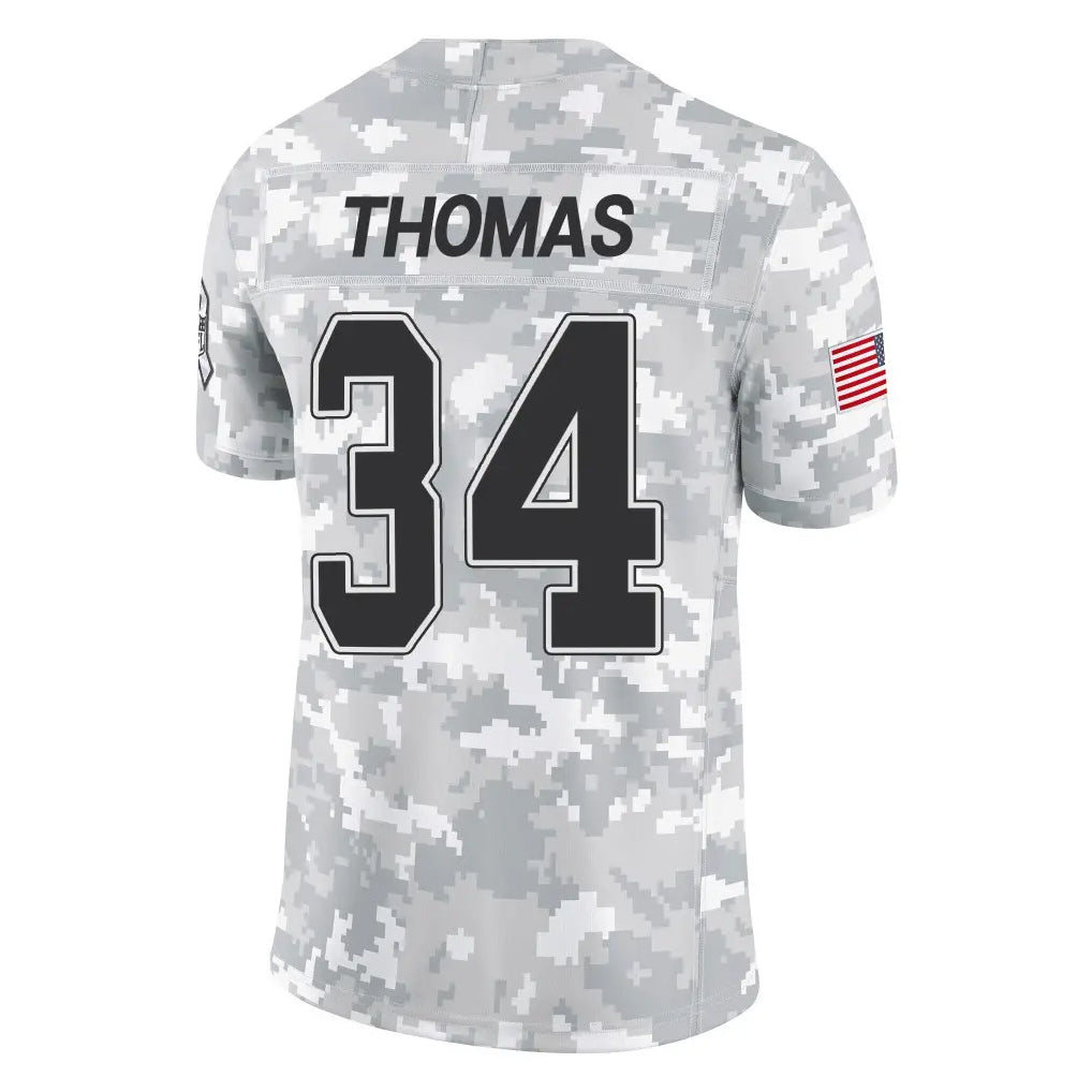 BIPIHUC B.Bills #34 Thurman Thomas Player Arctic Camo Salute to Service Limited Stitched Jerseys