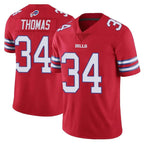 BIPIHUC B.Bills #34 Thurman Thomas Player Red Vapor Untouchable Limited Home Game Stitched Jerseys